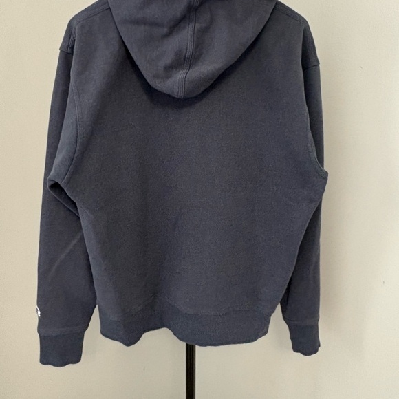Champion Navy Blue Powerblend Fleece Hoodie - Oversized Boyfriend Fit (Size M) - Picture 4 of 8
